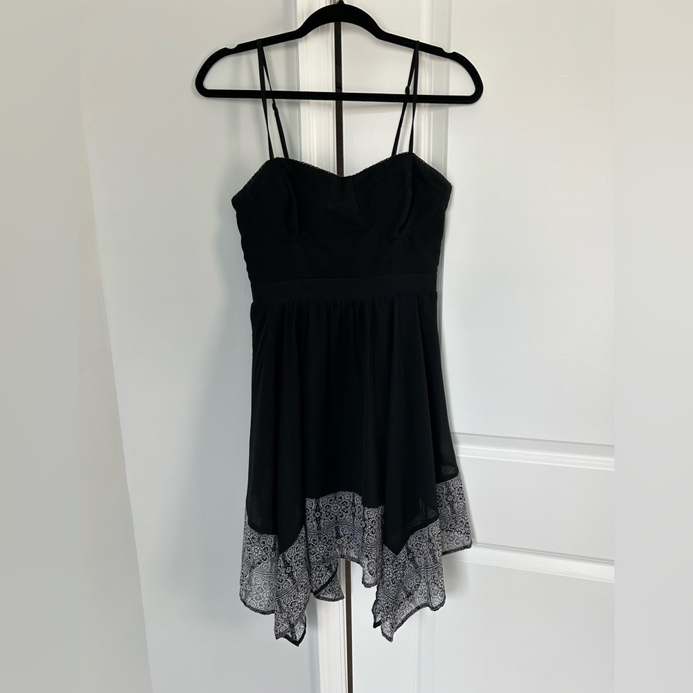 American Eagle Outfitters Black Midi Dress